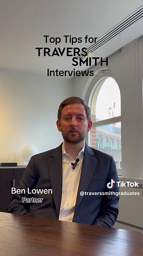 To wrap up our series on interview tips Ben Lowen, Corporate Partner, explains how he would best prepare for a Travers Smith interview! #traverssmith #fyp #foryou #lawyer #law #solicitor #legal #lawfirm #aspiringsolictor #student #lawstudent #interview #interviewtips #commercialawareness