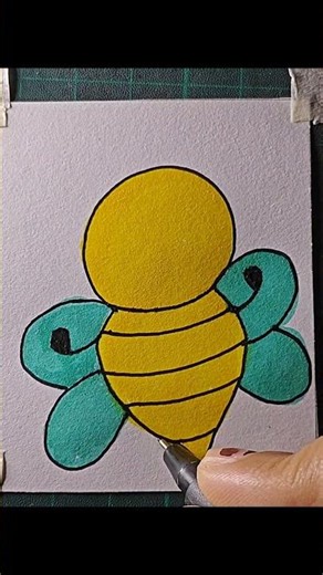 easy bee drawing 😍 #art #paintstudio #drawing #beginnerarttips #easydrawing #lifeisbutadream