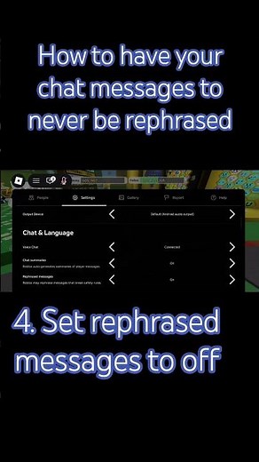 How to disable chat rephrasing #roblox
