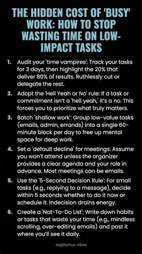 The Hidden Cost of 'Busy' Work: How to Stop Wasting Time on Low-Impact Tasks #ad (Verify Info)