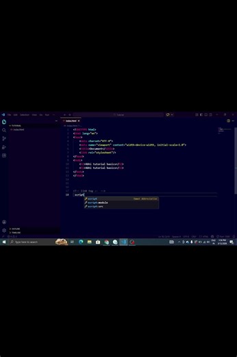 Link tag and Script tag. #coding #developer #itindustry #codinglover