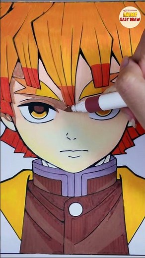 How to Draw Zenitsu Agatsuma Step by Step Tutorial | Demon Slayer Fan Art | Anime Easy Draw