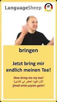 🇩🇪 Ich bringe, ich brachte, ich habe gebracht 😳
