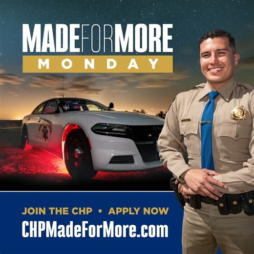 PAID WORLD-CLASS TRAINING The 26-week CHP Academy is revered worldwide. All CHP cadets go through the same elite training that takes place at the West Sacramento campus. Cadets also earn a monthly salary of $6,902 – $8,847 while attending the CHP Academy, monthly overtime compensation, free room and board, CAHP union benefits, in addition to full health and dental benefits for themselves and their dependents (effective the first month following their Academy reporting date). #loveyourlocalheros 