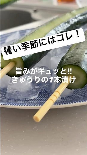 【屋台でも大人気のアレをアレンジ】 ぬか漬けきゅうりの1本漬け #簡単レシピ #料理 #おつまみ #ぬか床 #おやつ #屋台料理 #shorts #short