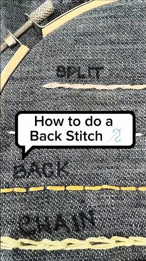 How to Do a Back Stitch 🧵 | Easy Hand Embroidery Tutorial for Beginners