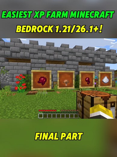 Easiest Minecraft Bedrock XP Farm 1.21/1.26.1