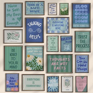 Set of 30 Counselor Office Gallery Wall Decor School Counseling Prints Mental Health Therapy Posters Psychology Art Prints Printable Quotes - Etsy