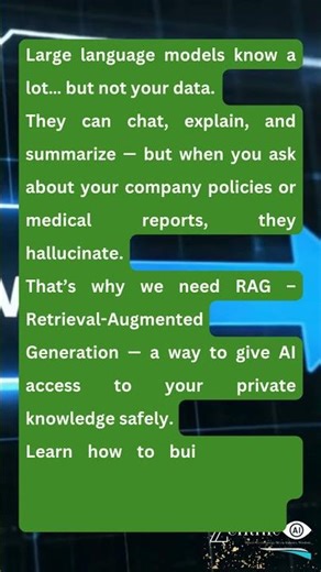 How RAG Works in 30 Seconds #rag #retrievalaugmentedgeneration #aichatbot #chatbots