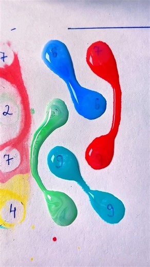 🔴Color mixing 🟣🔵🔴💦#shorts #colors #funny #mixing #games #satisfying#trending #art#diy