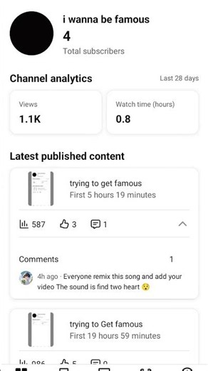 trying to get famous