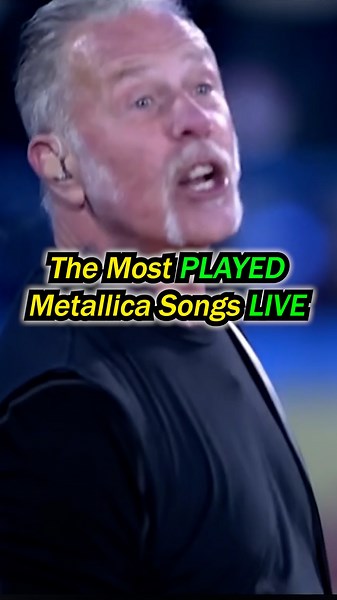 The Most PLAYED Metallica Songs Live! #metallica #shorts #viral #jameshetfield