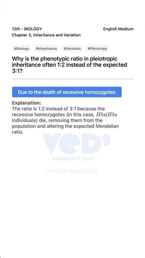 Phenotypic Ratio in Pleiotropic Inheritance Explained