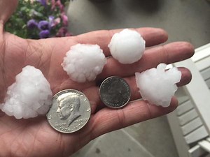 Large hail falls in parts of Denver area