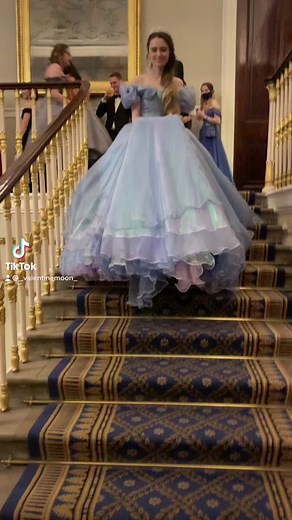 Cinderella lost her shoe, I fell out of mine 😂 #disney #princess #sewing #ball #fashion