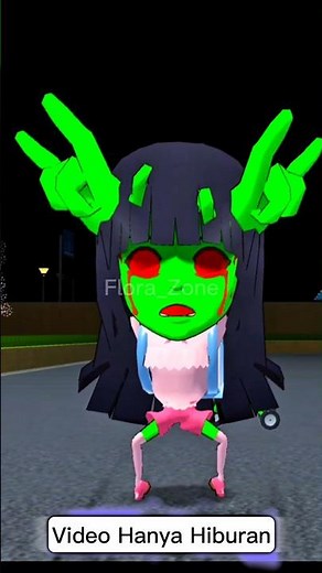 Mio Becomes a Zombie bBecause Of a Cursed Bicycle | Sakura School Simulator Horror Ding Dong #shorts