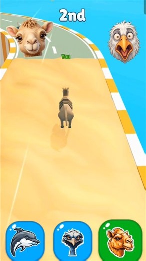 Nobody Expected This End 😳 Camel 🐫 vs Dolphin 🐬 vs Ostrich 🦩 | Animal Race Game