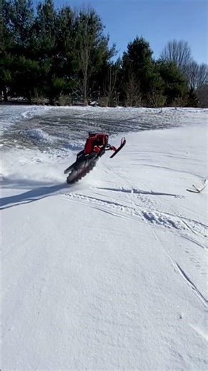 Skeeride 2 remote control snowmobile wheelie #radiocontrol #snowmobile #snow #sendit #shorts