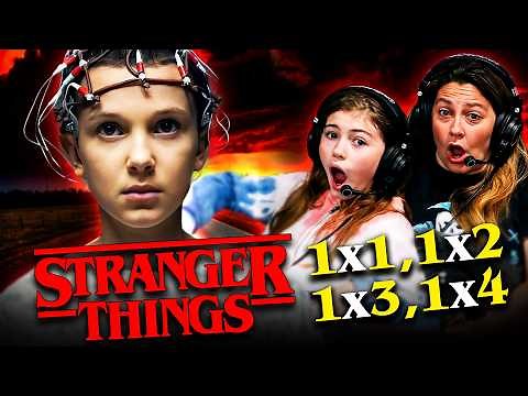 STRANGER THINGS Season 1 Episodes 1, 2, 3 & 4 REACTION! Millie Bobby Brown | David Harbour | Netflix