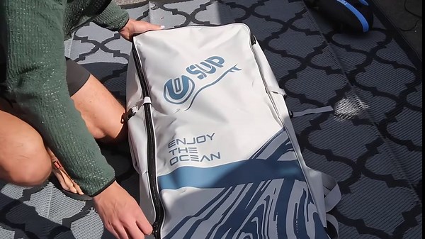 E SUP Inflatable Stand Up Paddle Board 11'6""*35"", Extra Wide Paddle Boards for Adults, 430lbs Big Size SUP Board for Family Leisure 2+1 People w/Fixed US Fin for Speed