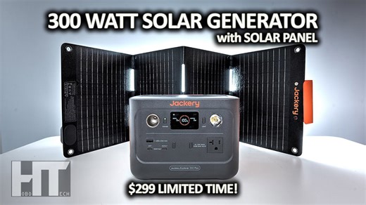 Jackery solar generator 300 plus LiFePO4 UPS power station review