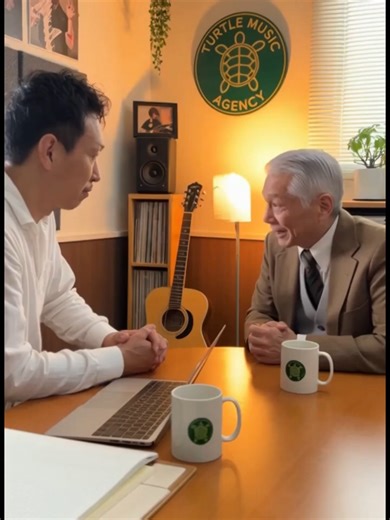 第32話 AIのチカラでもっちーが47歳で音楽で夢を掴むシリーズ 「タートル音楽事務所」の社長、 小鉄さんが誘った理由を教えてくれた。 #動画生成 #メジャーデビュー #sora2 https://youtube.com/shorts/OY0XarIb7jY