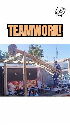We climb together… we fall together 😂 #teamwork #construction