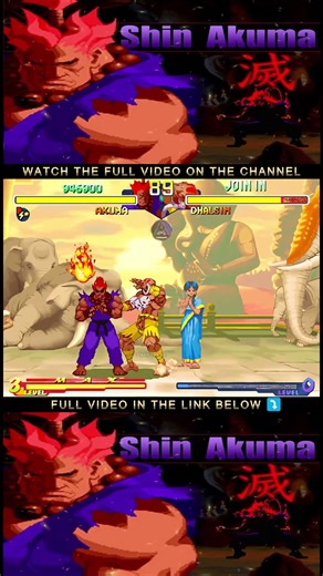 Akuma showing his TRUE power in Street Fighter Alpha 2 ⚡