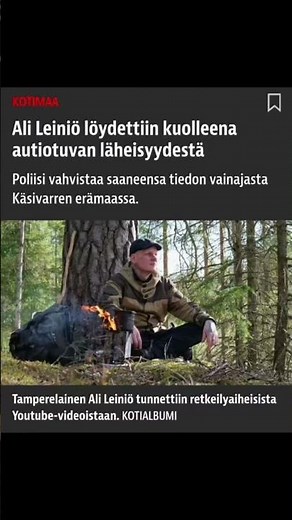 Ali Leiniö on poissa, lämpimät osanotot läheisille 😢💔