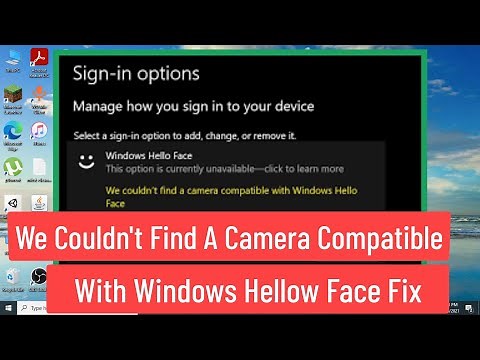 We Couldn't Find A Camera Compatible With Windows Hello Face Fix