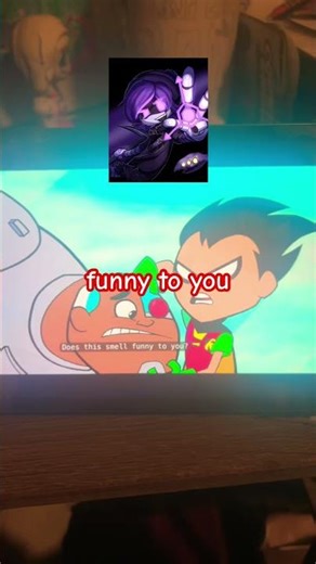 Cyborg and Raven and Robin are fighting