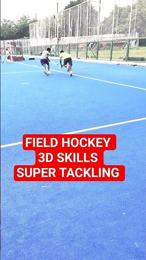FIELD HOCKEY 3D SKILLS TRAINING. !! SUPER TACKLING HOCKEY DEFENDER ! #hockey #hockeyindia #shorts