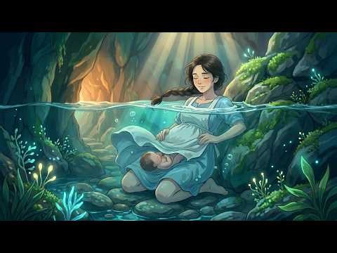 🌧️ Pregnant Woman Gives Birth in a River During a Rainstorm | Ghibli Style Relaxing Story