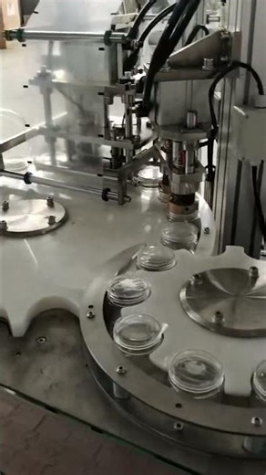 Automatic Creams cream filling capping labeling machine #machine #cleanerfillingmachine