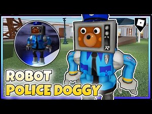 How To Get “ROBOT POLICE DOGGY” BADGE + ROBOT POLICE DOGGY SKIN/MORPH in ROLEPLAY CITY | ROBLOX