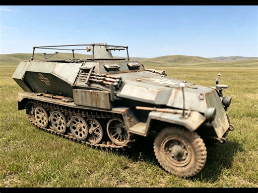 商做有意私信 德军 Sdkfz251/17 C型 无线电指挥车 完工出厂