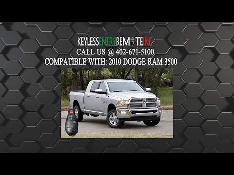 How To Replace Dodge Ram 3500 Key Fob Battery 2010
