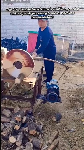 A High-Speed Efficient DIY Log Cutting Machine.