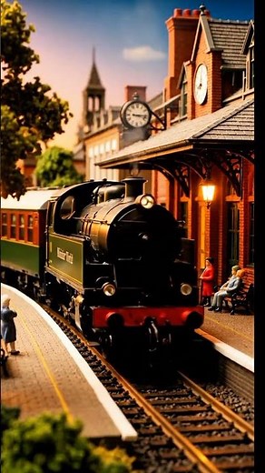 🚂 Miniatur World! Kereta Api Realistis Menuju Stasiun Seperti Nyata #miniatureworld