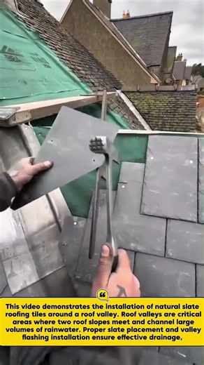 Professional Slate Roof Valley Installation and Waterproofing Process