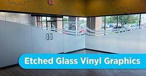 Etched Glass Vinyl Graphics