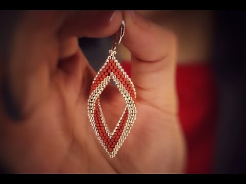 Folded Peyote Earrings