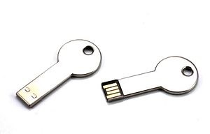 Key Shaped USB Flash Drive with Custom Color and Logo