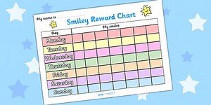 Smiley Face 7 Day Reward Chart