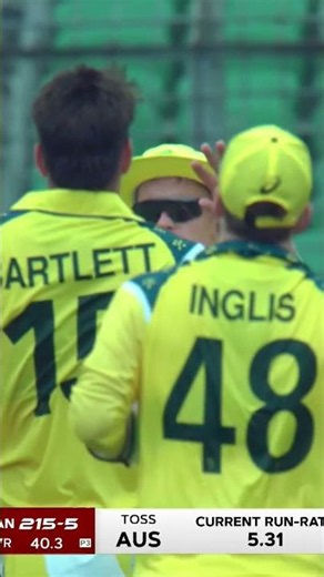 The End of a Crucial Innings Hridoy Falls 🏏💥 | Ban vs Aus | Match 01 | ODI Series 2026 | M9K1U