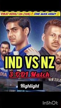 Highlight of #INDvsNZ 3 ODI Match #Viratkholi#Rohit#RoKo##super#graphics#viralvideo₹Trendvideo