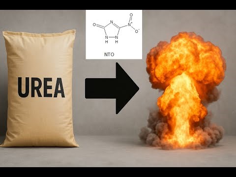 Insensitive explosive from urea. NTO, nitrotriazolone