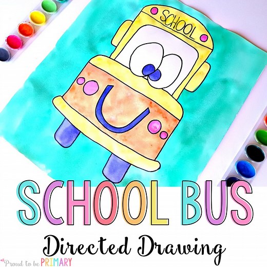School Bus Drawing Activity in 6 Easy Steps!