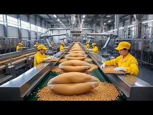 "From Wheat Fields to Flour Bags: Inside a High-Tech Wheat Factory 🌾🏭"