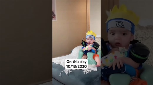 Baby transforms into Naruto with surprisingly perfect cosplay